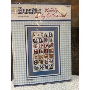 New Bucilla Counted Cross Stitch 40240 Lullaby Baby Childs ABC 10 X 17 USA Made